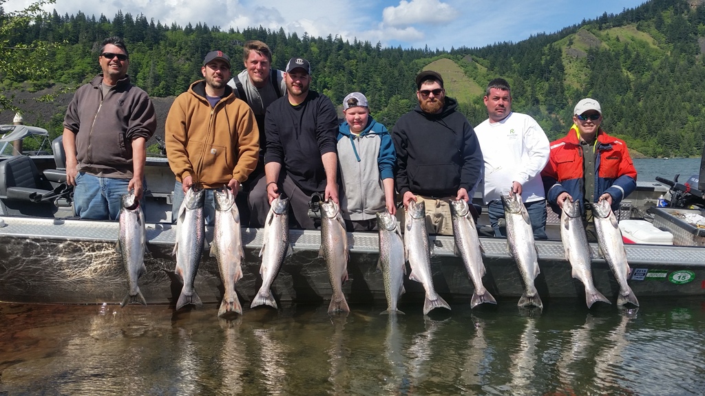 Guided Drano Lake Spring Chinook Salmon Fishing Trips